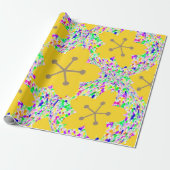 Retro Sakura Cadeaupapier (Uitgerold)