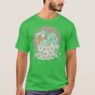 Retro Sakura Taisho Sanke Koi Fish Cherry Blossom T-shirt