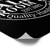 Retro Salem Broom Company Est 1692 Machusetts Hall Poster (Hoek)