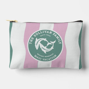 Retro Saliegroen Haaien Familie Vakantie Badge Etui
