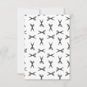 Retro Salon Hair Scissors Barbershop Barber Art Bedankkaart (Voorkant)