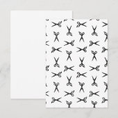 Retro Salon Hair Scissors Barbershop Barber Art Bedankkaart (Voorkant / Achterkant)