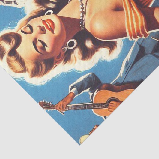 Retro Salsa Pin-up Tissuepapier (Detail)