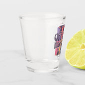 Retro samenzweringstheorie shot glas (Links)