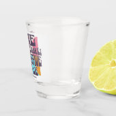 Retro samenzweringstheorie shot glas (Rechts)