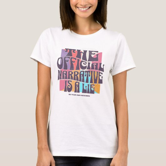 Retro samenzweringstheorie t-shirt (Voorkant)