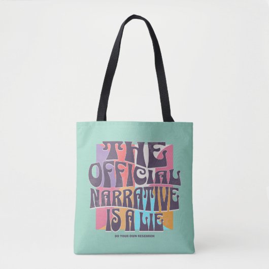 Retro samenzweringstheorie tote bag (Voorkant)