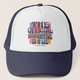 Retro samenzweringstheorie trucker pet