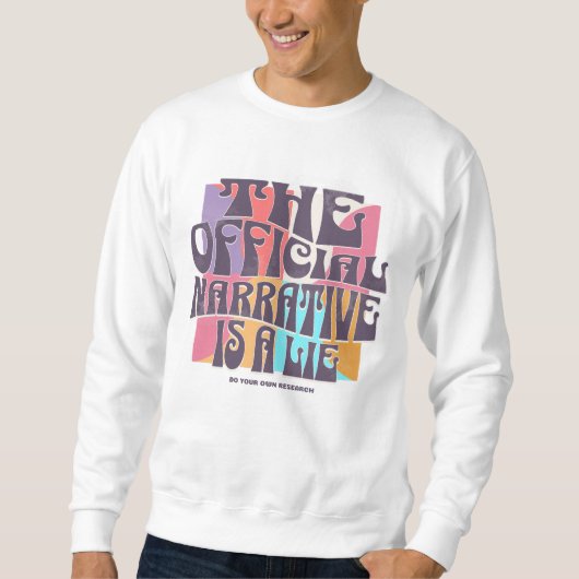 Retro samenzweringstheorie trui (Voorkant)