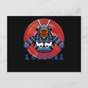 Retro Samurai Armor - Perfect Samurai Design Briefkaart