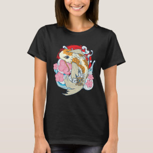 Retro  Samurai Koi Vis Japans Karper Artwo T-shirt