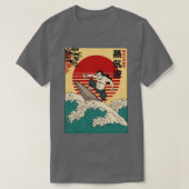Retro Samurai Surfer T-shirt (Design voorkant)