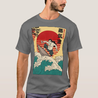 Retro Samurai Surfer T-shirt