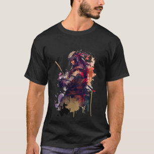 Retro Samurai Warrior Zwaard Japans Ninja 1 T-shirt