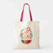 Retro San Antonio fietspad. Tote Bag (Achterkant)