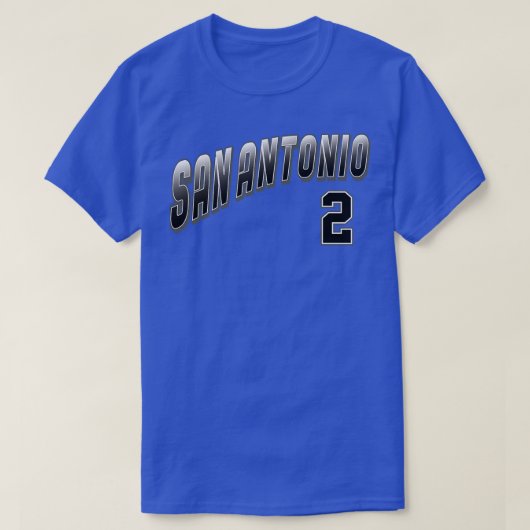 Retro San Antonio Nummer 4 T-shirt (Design voorkant)