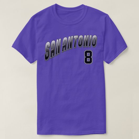 Retro San Antonio Nummer 5 T-shirt (Design voorkant)
