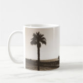 retro san clemente pier california sepia koffiemok (Links)