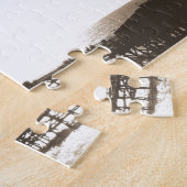  retro san clemente pier california sepia legpuzzel (Zijkant)