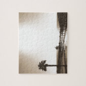  retro san clemente pier california sepia legpuzzel (Verticaal)