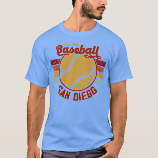  Retro San Diego Baseball EST 1969 Baseball T-shirt