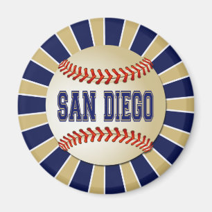 RETRO SAN DIEGO BASEBALL MAGNEET