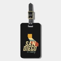 Retro San Diego California Stadskaart