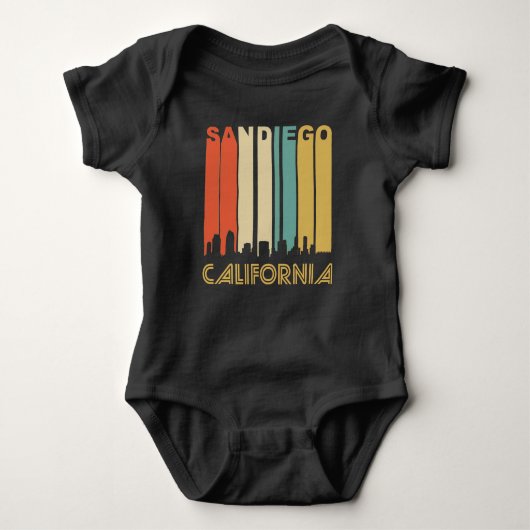Retro San Diego Skyline Romper (Voorkant)