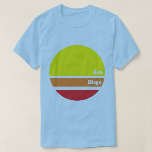 Retro San Diego T-Shirt (Design voorkant)