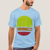 Retro San Diego T-Shirt (Voorkant)