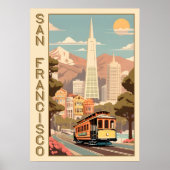 Retro San Francisco Poster (Voorkant)