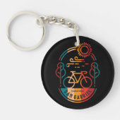 Retro San Gabriel fietspad. Sleutelhanger (Voorkant)