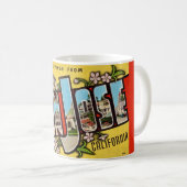 Retro San Jose Wenskaart Mok (Voorkant rechts)