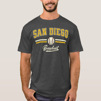 Retro SanDiego Game Days Honkbal Vintage Voor Mann T-shirt