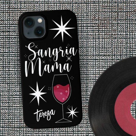  Retro Sangria Mama Custom Case-Mate iPhone Case
