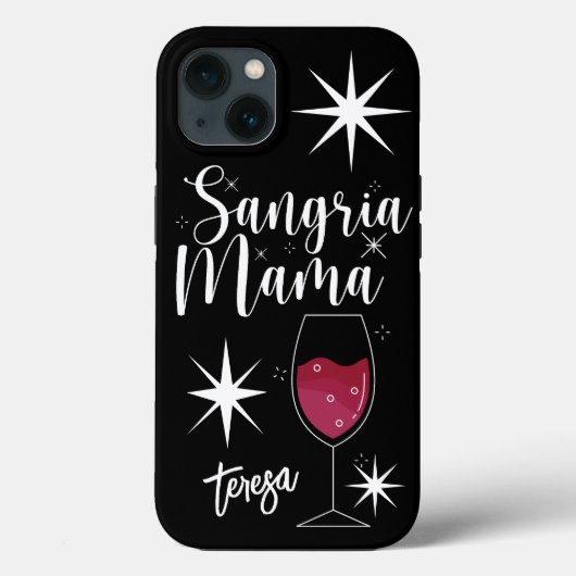  Retro Sangria Mama Custom Case-Mate iPhone Case (Achterkant)