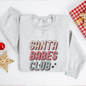 Retro Santa Babes Club Kerst Trui