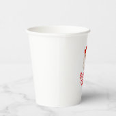 Retro Santa Baby kerst baby shower Papieren Bekers (Rechts)