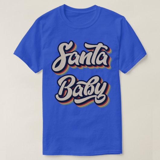 Retro  Santa Baby T-shirt (Design voorkant)