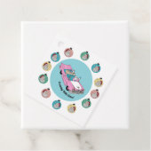 Retro Santa Bedankjes Labels (In situ)