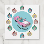 Retro Santa Bedankjes Labels (Voorkant)