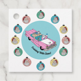 Retro Santa Bedankjes Labels