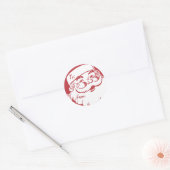 Retro Santa Believe Gift Label (Envelop)