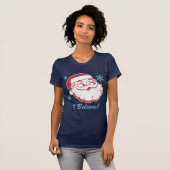 Retro Santa Believe T-shirt (Voorkant volledig)