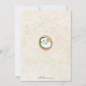 Retro Santa Billboard Holiday Uitnodiging (Achterkant)