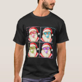 Retro Santa Blowing Bubble Gum P Art Sungles Chris T-shirt (Voorkant)