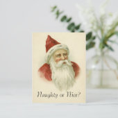 Retro Santa Briefkaart (Staand voorkant)