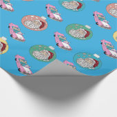 Retro-Santa Cadeaupapier (Hoek)