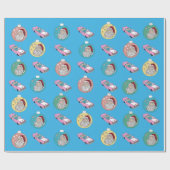 Retro-Santa Cadeaupapier (Vlak)