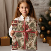  Retro Santa Cadeaupapier